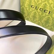 Kitlife Gucci Belt Gold Diamond Buckle in Black 3cm - 5