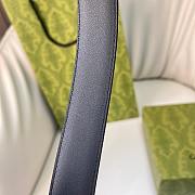 Kitlife Gucci Belt Gold Diamond Buckle in Black 3cm - 3