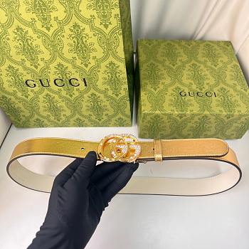 Kitlife Gucci Belt Gold Diamond Buckle in Gold 3cm