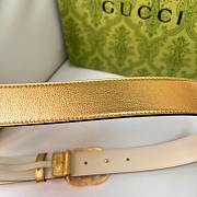 Kitlife Gucci Belt Gold Diamond Buckle in Gold 3cm - 5