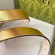 Kitlife Gucci Belt Gold Diamond Buckle in Gold 3cm - 3