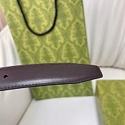Kitlife Gucci Belt Purple Buckle in Brown 3cm - 2