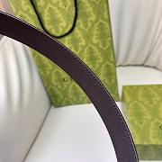 Kitlife Gucci Belt Purple Buckle in Brown 3cm - 4