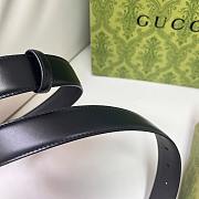 Kitlife Gucci Belt Gold Buckle in Black 3cm - 3