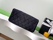 Kitlife Chanel 25C Drawstring Bucket Hobo Bag Black Denim 30×26×14cm - 3