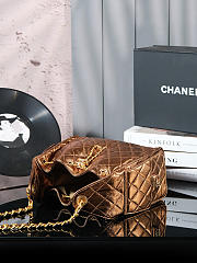 Kitlife Chanel 25C Drawstring Bucket Hobo Bag Gold 30×26×14cm - 5