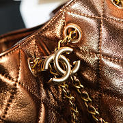 Kitlife Chanel 25C Drawstring Bucket Hobo Bag Gold 30×26×14cm - 4