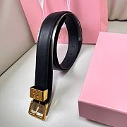 Kitlife Miu Miu Belt Black 3cm - 5