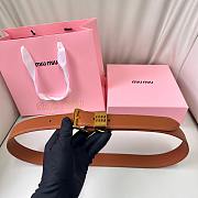 Kitlife Miu Miu Belt Brown 3cm - 1