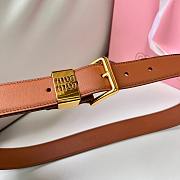 Kitlife Miu Miu Belt Brown 3cm - 5