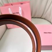 Kitlife Miu Miu Belt Brown 3cm - 4