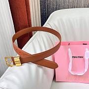 Kitlife Miu Miu Belt Brown 3cm - 2