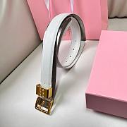 Kitlife Miu Miu Belt White 3cm - 2