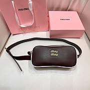 Kitlife Miu Miu Waist Bag Belt Dark Brown - 1