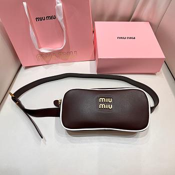 Kitlife Miu Miu Waist Bag Belt Dark Brown