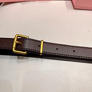 Kitlife Miu Miu Waist Bag Belt Dark Brown - 5
