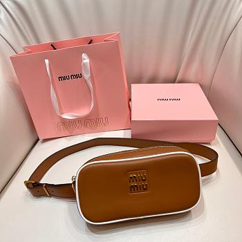 Kitlife Miu Miu Waist Bag Belt Brown