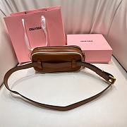 Kitlife Miu Miu Waist Bag Belt Brown - 5
