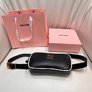 Kitlife Miu Miu Waist Bag Belt Black - 5