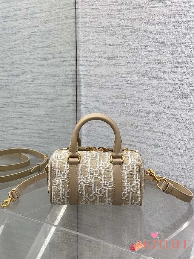 Kitlife Dior Groove 16 Boston Mini Natural Dior Oblique Jacquard 17x10x8cm - 1