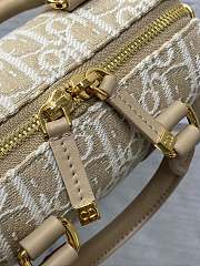 Kitlife Dior Groove 16 Boston Mini Natural Dior Oblique Jacquard 17x10x8cm - 6