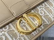 Kitlife Dior 30 Montaigne East-West Bag with Chain Natural Oblique Jacquard 21x6*x2cm  - 3
