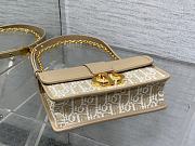 Kitlife Dior 30 Montaigne East-West Bag with Chain Natural Oblique Jacquard 21x6*x2cm  - 2