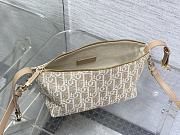 Kitlife Dior DiorTravel Nomad Pouch Natural Oblique Jacquard 22x13x9.5cm - 3