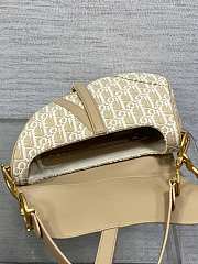 Kitlife Dior Saddle Bag Natural Oblique Jacquard 25.5x6.5x20cm - 2