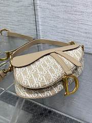 Kitlife Dior Saddle Bag Natural Oblique Jacquard 25.5x6.5x20cm - 3