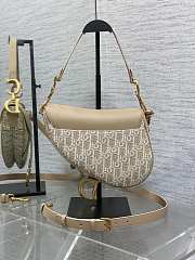 Kitlife Dior Saddle Bag Natural Oblique Jacquard 25.5x6.5x20cm - 5