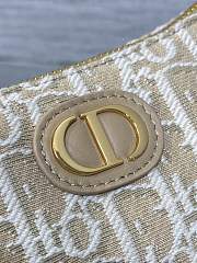 Kitlife Dior 30 Montaigne Wanderlust Mini Bag Natural Oblique Jacquard 26x12x7cm - 5