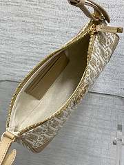 Kitlife Dior 30 Montaigne Wanderlust Mini Bag Natural Oblique Jacquard 26x12x7cm - 4