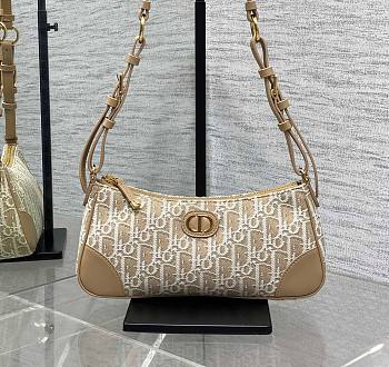 Kitlife Dior 30 Montaigne Wanderlust Mini Bag Natural Oblique Jacquard 26x12x7cm