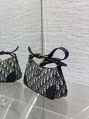 Kitlife Dior 30 Montaigne Wanderlust Mini Bag Blue Oblique Jacquard 26x12x7cm - 4