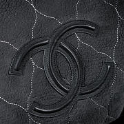 Kitlife Chanel Black Quilted Suede CC Shoulder Bag 36cm - 4