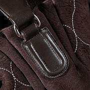 Kitlife Chanel Dark Brown Quilted Suede CC Shoulder Bag 36cm - 4