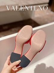 Kitlife Valentino Garavani 60mm VLogo Red Leather Mules - 3