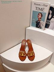 Kitlife Valentino Garavani Vlogo Clear Medallion Stiletto Sandals In Brown 80mm - 2
