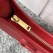 Kitlife Celine Cuir Triomphe In Red Smooth Calfskin Shoulder Bag 24x13x3cm - 5