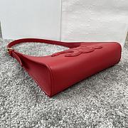 Kitlife Celine Cuir Triomphe In Red Smooth Calfskin Shoulder Bag 24x13x3cm - 3