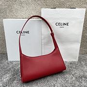 Kitlife Celine Cuir Triomphe In Red Smooth Calfskin Shoulder Bag 24x13x3cm - 2
