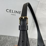 Kitlife Celine Cuir Triomphe In Black Smooth Calfskin Shoulder Bag 24x13x3cm - 6