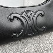 Kitlife Celine Cuir Triomphe In Black Smooth Calfskin Shoulder Bag 24x13x3cm - 5