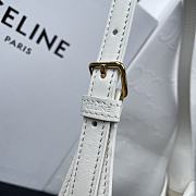 Kitlife Celine Cuir Triomphe In White Smooth Calfskin Shoulder Bag 24x13x3cm - 6