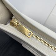 Kitlife Celine Cuir Triomphe In White Smooth Calfskin Shoulder Bag 24x13x3cm - 4