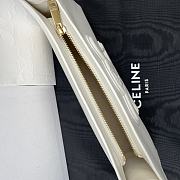 Kitlife Celine Cuir Triomphe In White Smooth Calfskin Shoulder Bag 24x13x3cm - 2