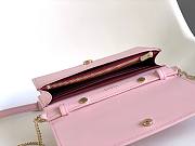 Kitlife Bvlgari Logo Infinitum Chain Wallet Pink 19x10.5x4.5cm - 6