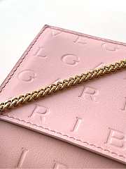 Kitlife Bvlgari Logo Infinitum Chain Wallet Pink 19x10.5x4.5cm - 5