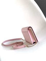 Kitlife Bvlgari Logo Infinitum Chain Wallet Pink 19x10.5x4.5cm - 3